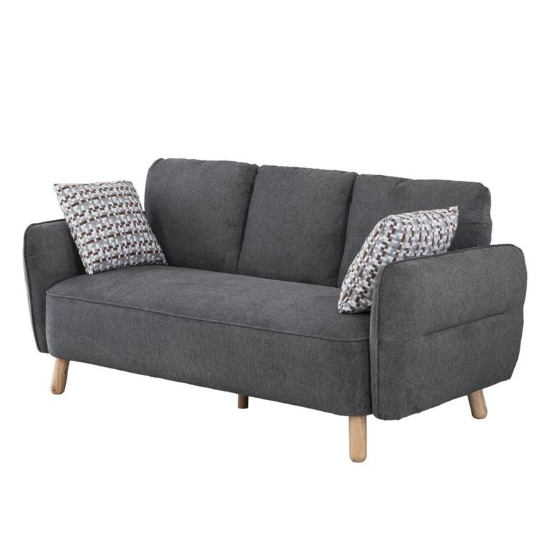 Georgia Sofa - 3 Seater - Dark Grey - Fabric