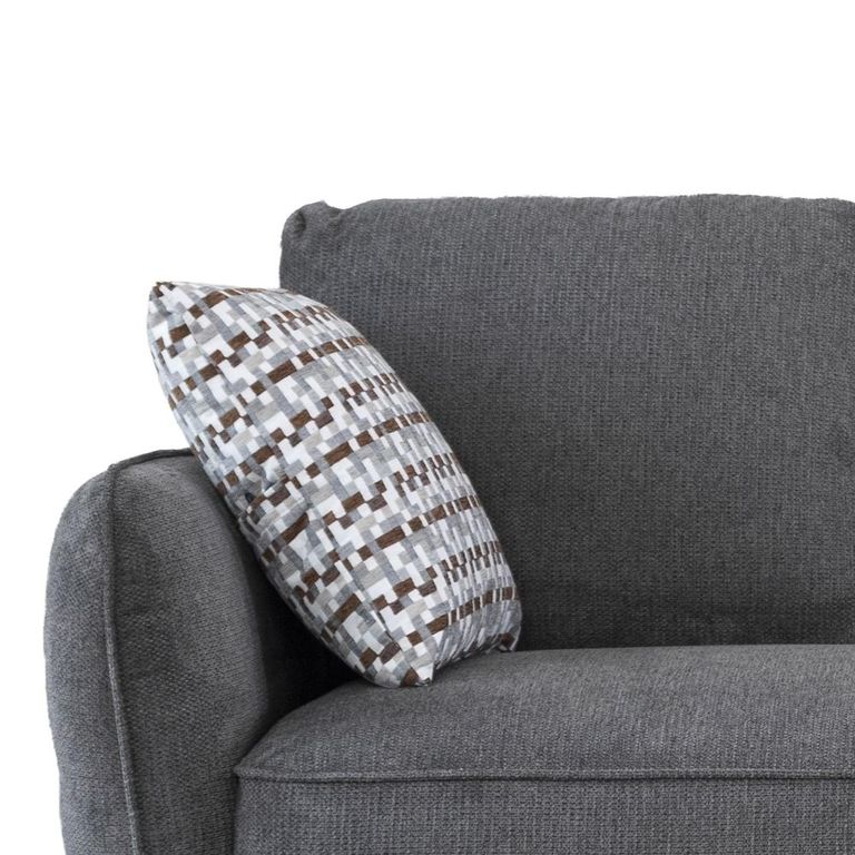 Georgia Sofa - 3 Seater - Dark Grey - Fabric