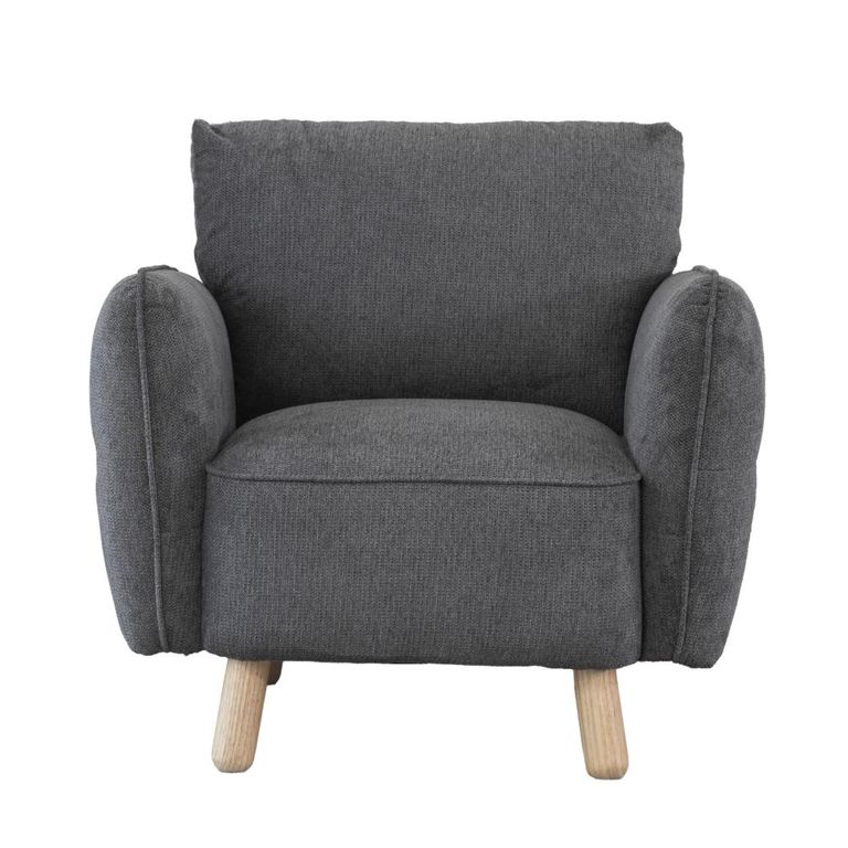 Georgia Sofa Suite - 3+1+1 Seater - Dark Grey - Fabric