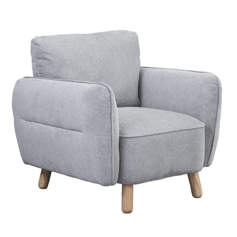 Georgia Sofa Suite - 3+1+1 Seater - Light Grey - Fabric