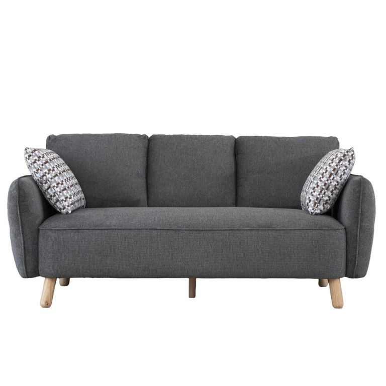 Georgia Sofa Suite - 3+2 Seater - Dark Grey - Fabric