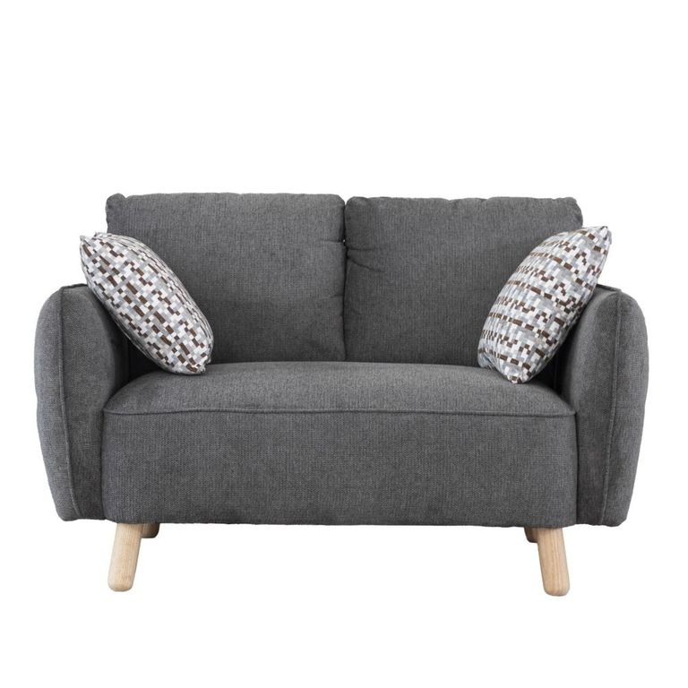 Georgia Sofa Suite - 3+2 Seater - Dark Grey - Fabric