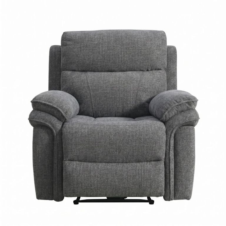 Harrow Electric Recliner Armchair - Dark Grey - Fabric