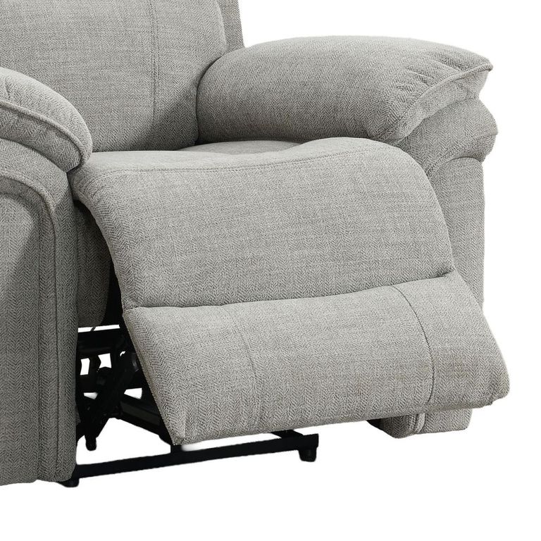 Harrow Electric Recliner Armchair - Light Grey - Fabric