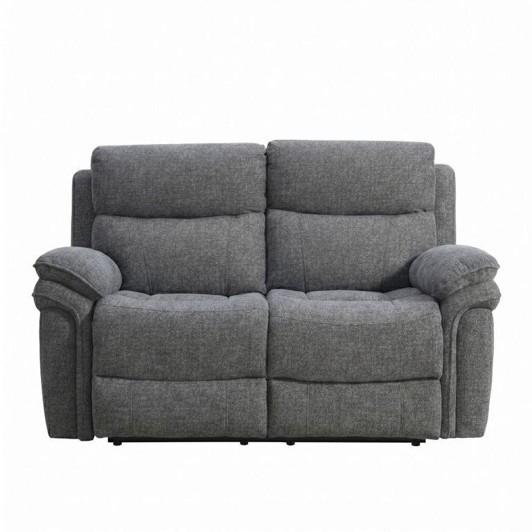 Harrow Electric Recliner Sofa - 2 Seater - Dark Grey - Fabric