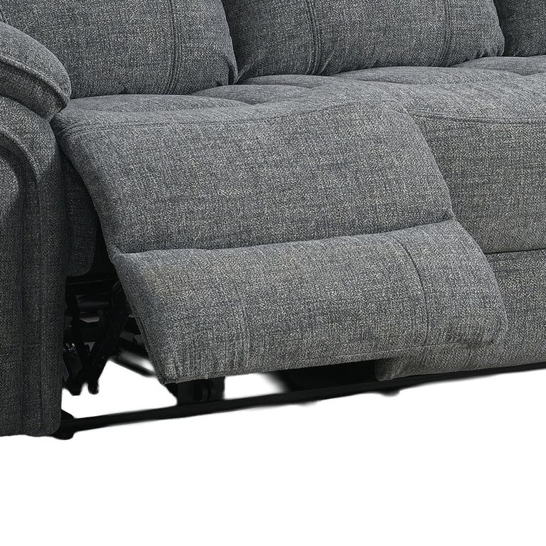 Harrow Electric Recliner Sofa - 3 Seater - Dark Grey - Fabric