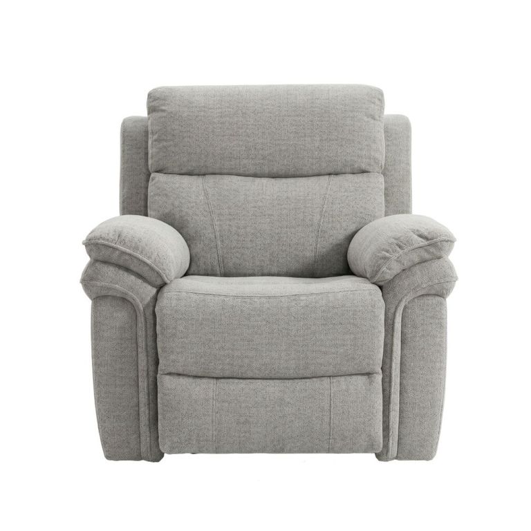 Harrow Electric Recliner Sofa Suite - 3+1+1 Seater - Light Grey - Fabric