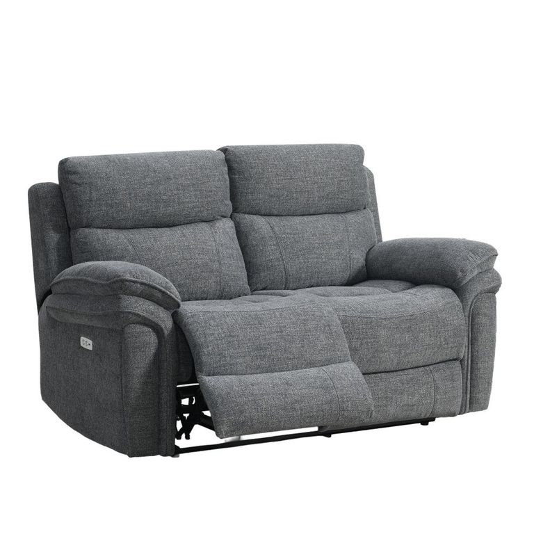 Harrow Electric Recliner Sofa Suite - 3+2 Seater - Dark Grey - Fabric