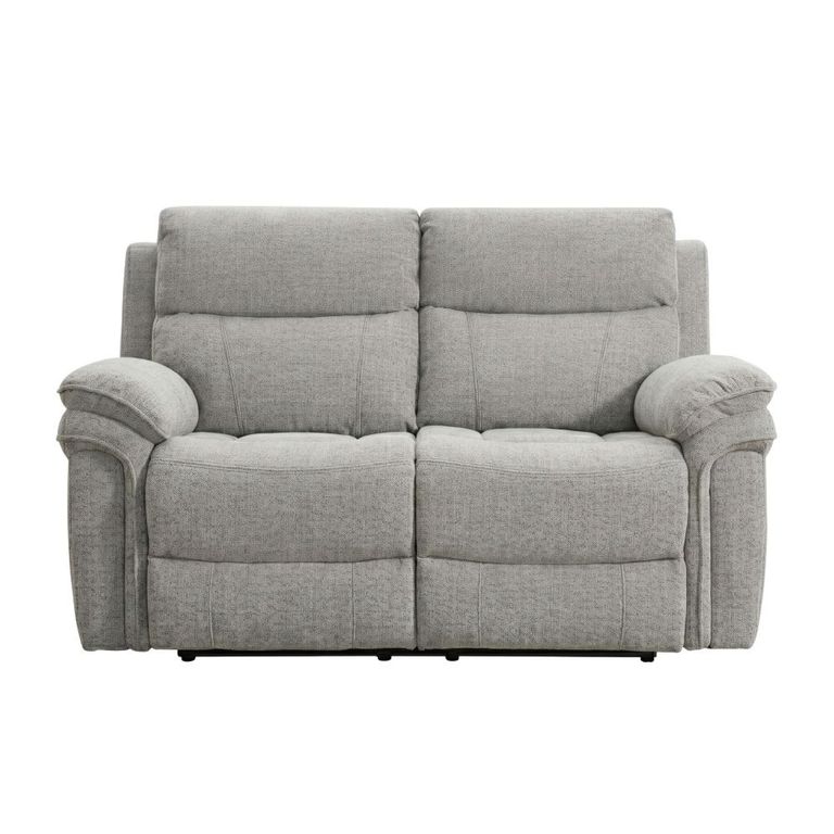 Harrow Electric Recliner Sofa Suite - 3+2 Seater - Light Grey - Fabric