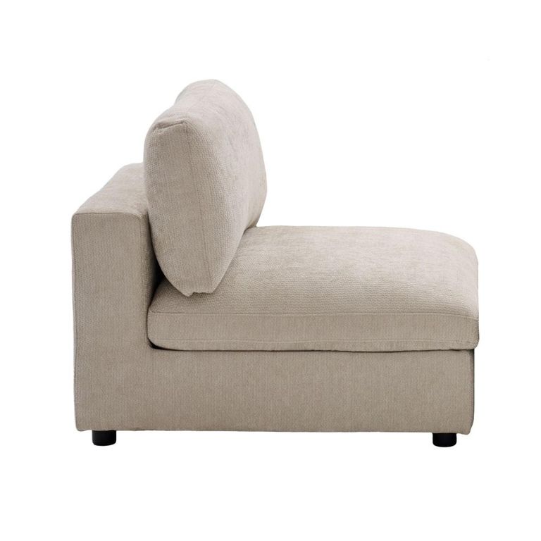 Haven Armless Chair - Biscuit - Fabric