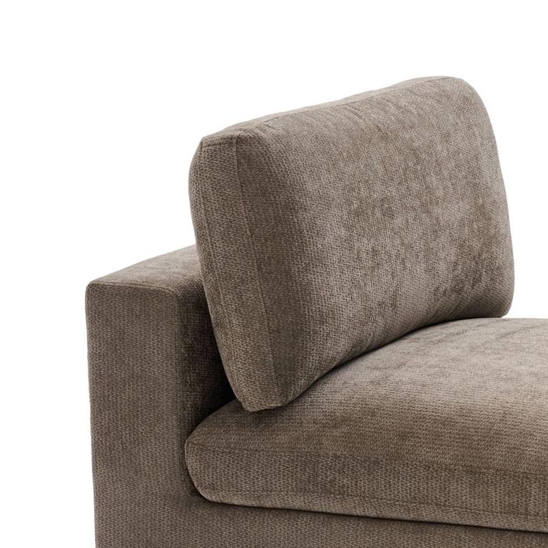 Haven Armless Chair - Hazelnut - Fabric