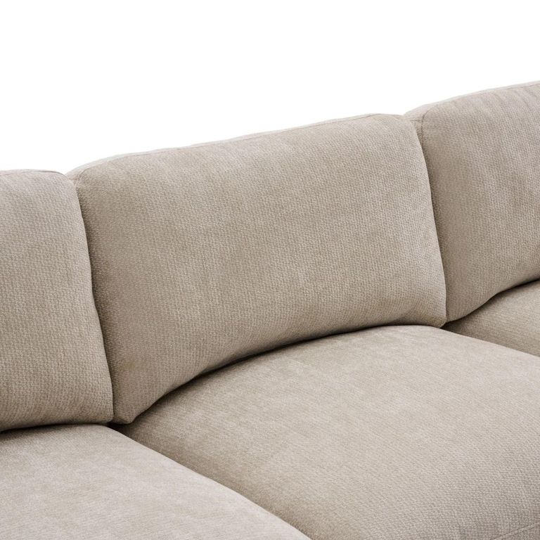 Haven Modular Sofa Suite - 3 Seater - with Footstool - Biscuit - Fabric
