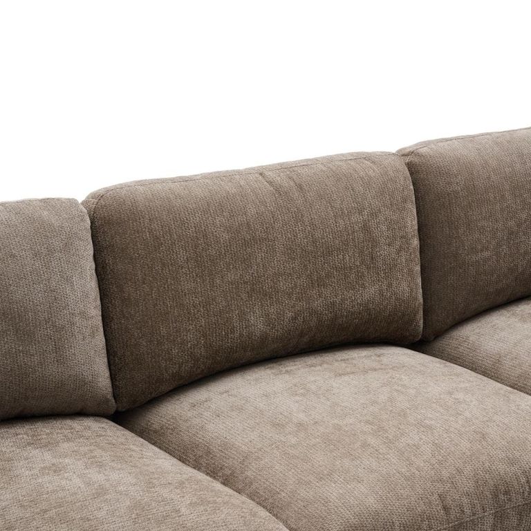 Haven Modular Sofa Suite - 3 Seater - with Footstool - Hazelnut - Fabric