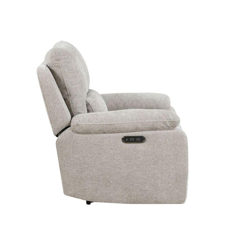 Knightsbridge Electric Recliner Armchair - Fossil - Fabric