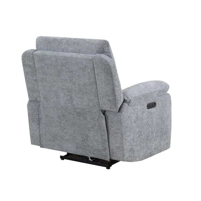 Knightsbridge Electric Recliner Armchair - Granite - Fabric