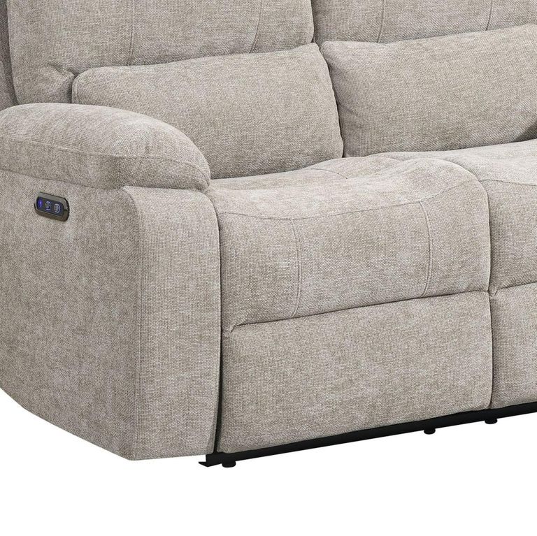 Knightsbridge Electric Recliner Sofa - 2 Seater - Fossil - Fabric