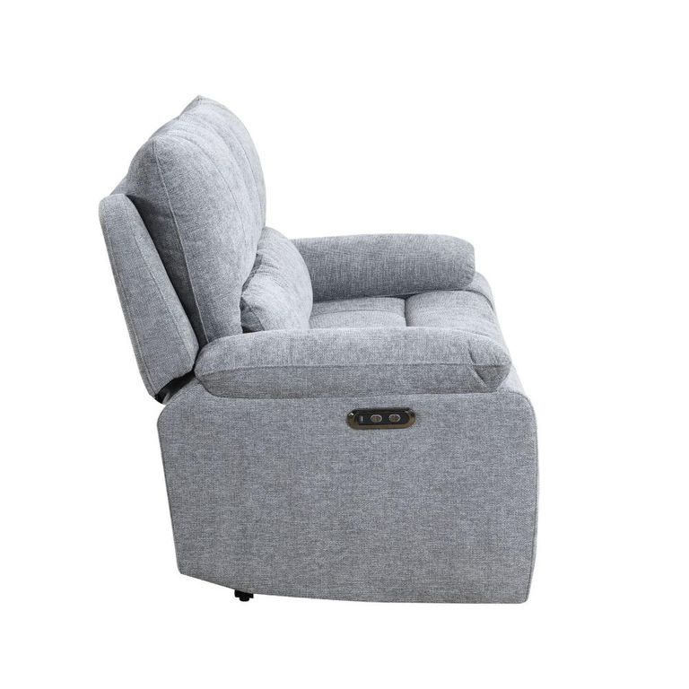 Knightsbridge Electric Recliner Sofa - 2 Seater - Granite - Fabric