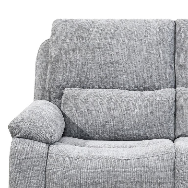 Knightsbridge Electric Recliner Sofa - 2 Seater - Granite - Fabric