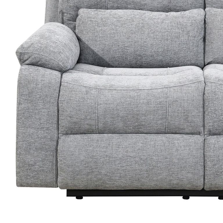 Knightsbridge Electric Recliner Sofa - 2 Seater - Granite - Fabric
