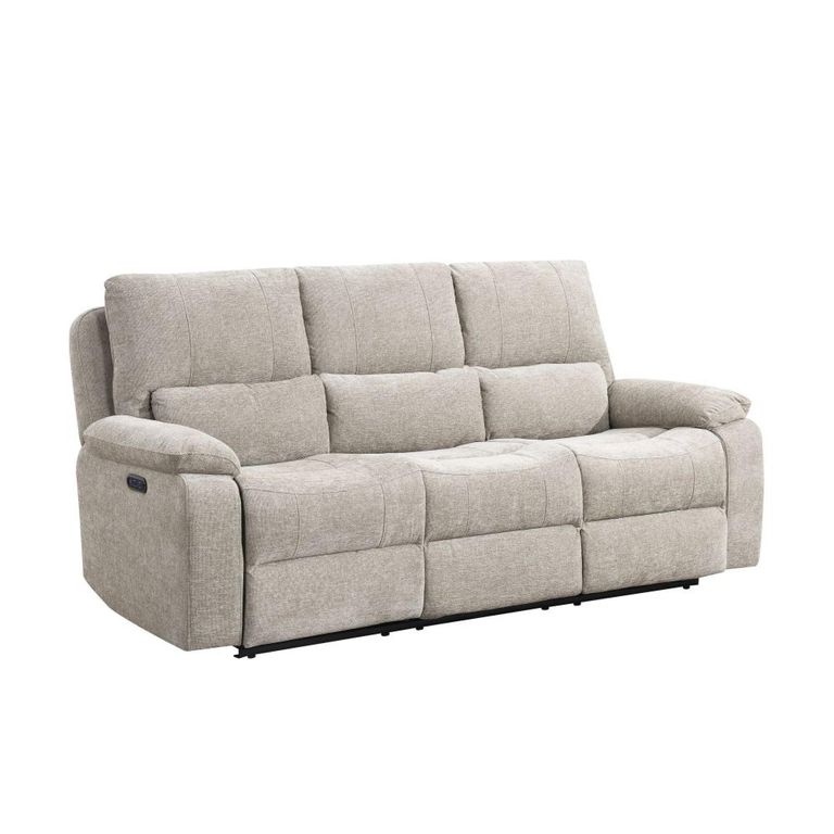 Knightsbridge Electric Recliner Sofa Suite - 3+2 Seater - Fossil - Fabric