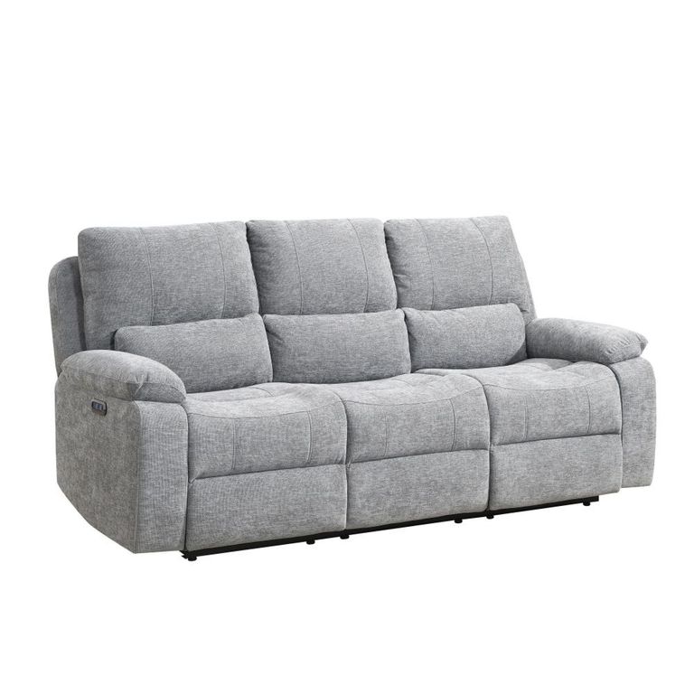 Knightsbridge Electric Recliner Sofa Suite - 3+2 Seater - Granite - Fabric