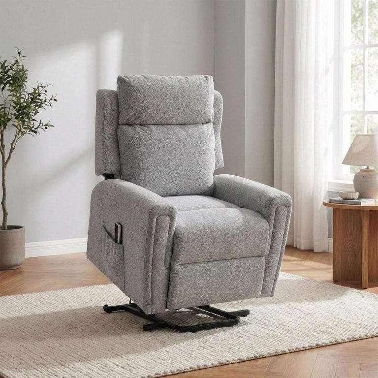 Mayfair Electric Lift & Tilt Armchair - Dual Motor - Ash Grey - Fabric