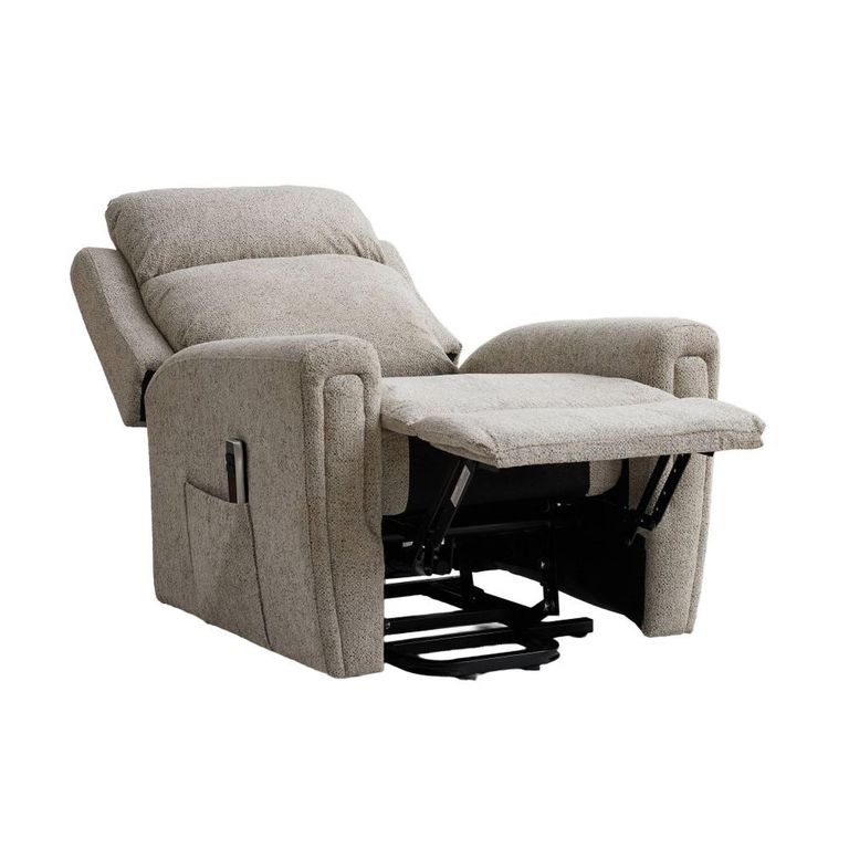 Mayfair Electric Lift & Tilt Armchair - Dual Motor - Beige - Fabric