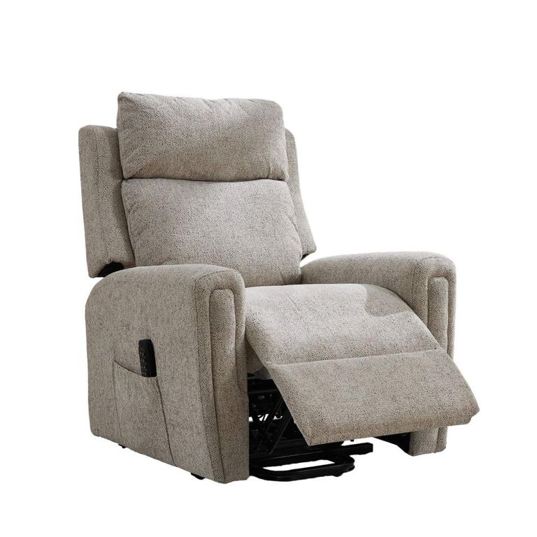 Mayfair Electric Lift & Tilt Armchair - Quad Motor - Beige - Fabric
