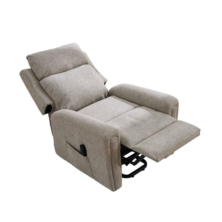 Mayfair Electric Lift & Tilt Armchair - Quad Motor - Beige - Fabric
