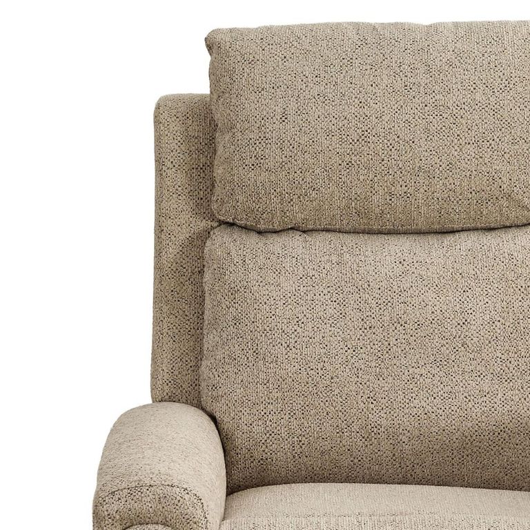 Mayfair Electric Recliner Armchair - Beige - Fabric