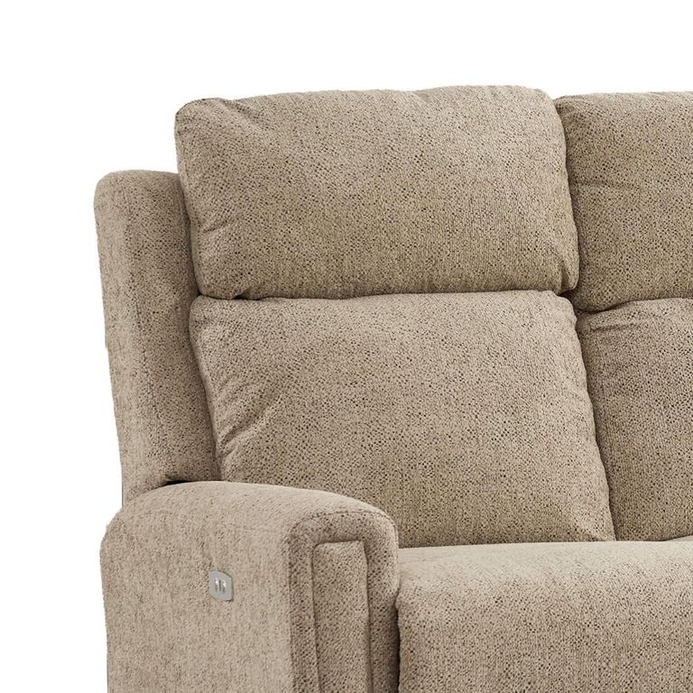 Mayfair Electric Recliner Sofa - 3 Seater - Beige - Fabric