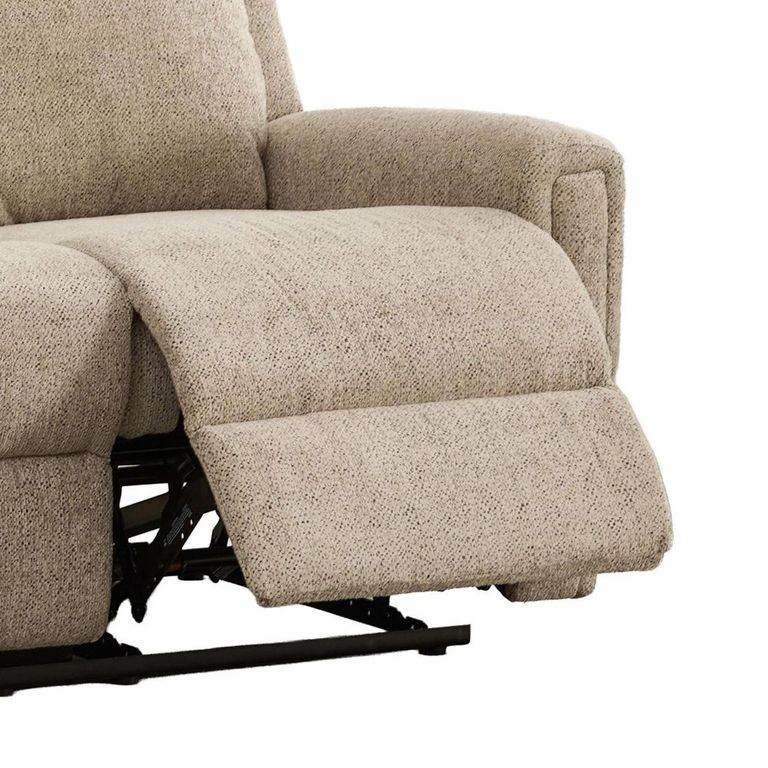 Mayfair Electric Recliner Sofa - 3 Seater - Beige - Fabric