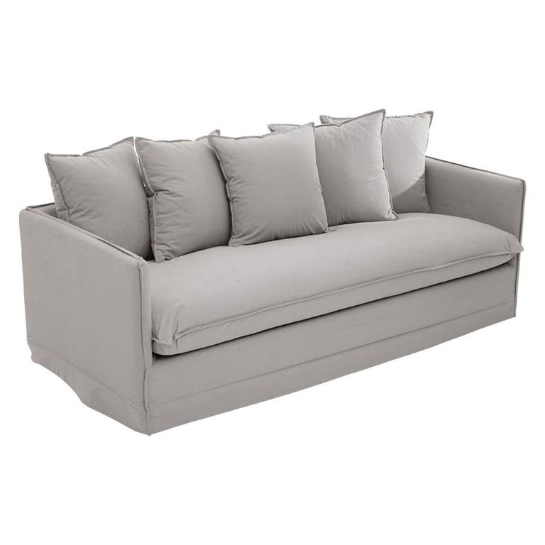 Antibes Sofa - 3 Seater - Grey Fabric