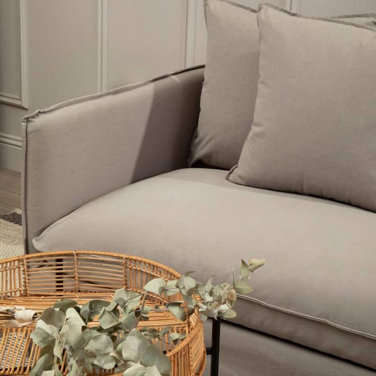 Antibes Sofa - 3 Seater - Grey Fabric