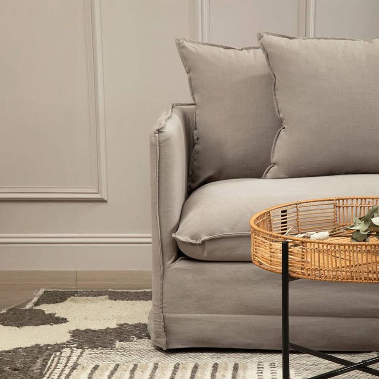 Antibes Sofa - 3 Seater - Grey Fabric