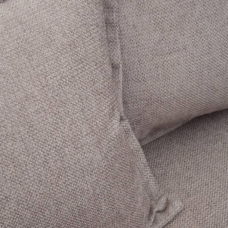 Avignon Sofa - 3 Seater - Grey Fabric with Black Metal Legs