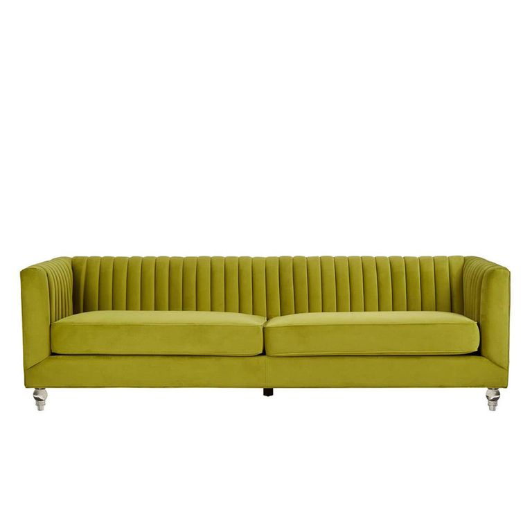 Brasa Sofa - 3 Seater - Green Velvet Fabric