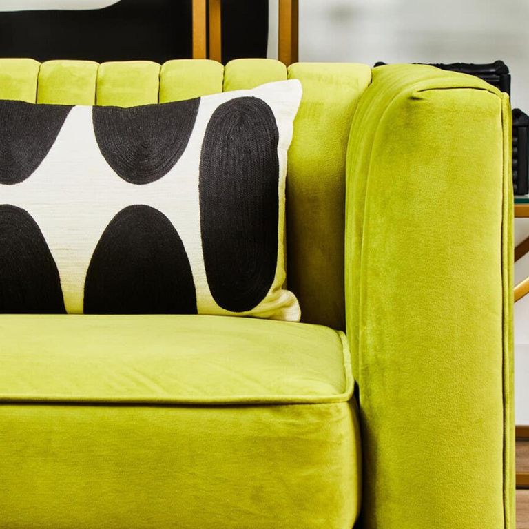Brasa Sofa - 3 Seater - Green Velvet Fabric
