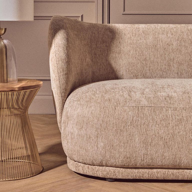Delray Sofa - 3 Seater - Deep Stone Chenille Fabric
