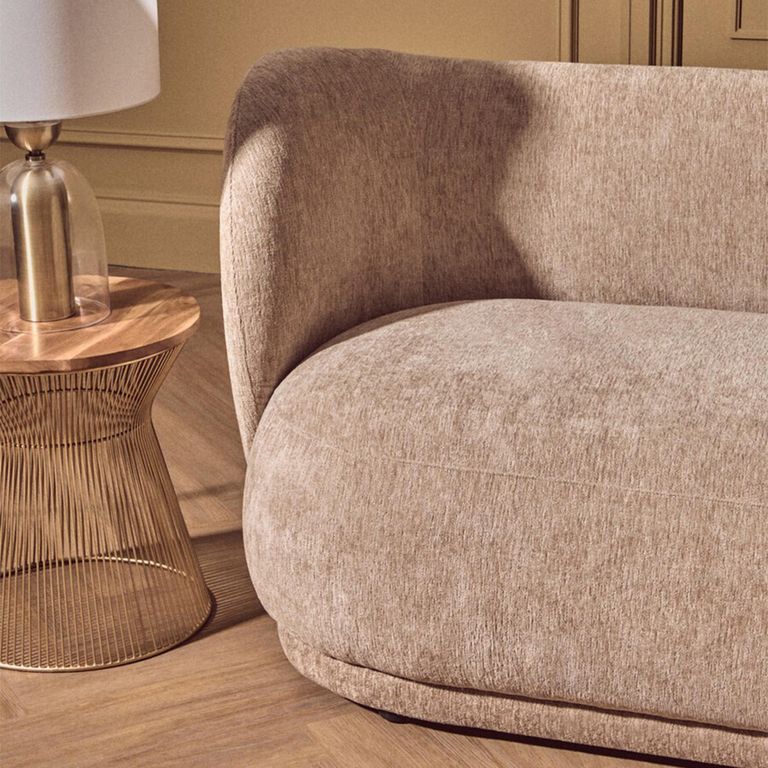 Delray Sofa - 3 Seater - Deep Stone Chenille Fabric