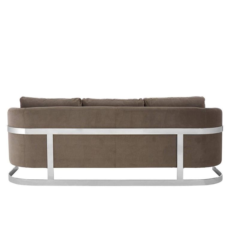Freda Sofa - 3 Seater - Dark Grey Velvet Fabric