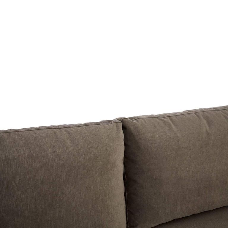 Freda Sofa - 3 Seater - Dark Grey Velvet Fabric