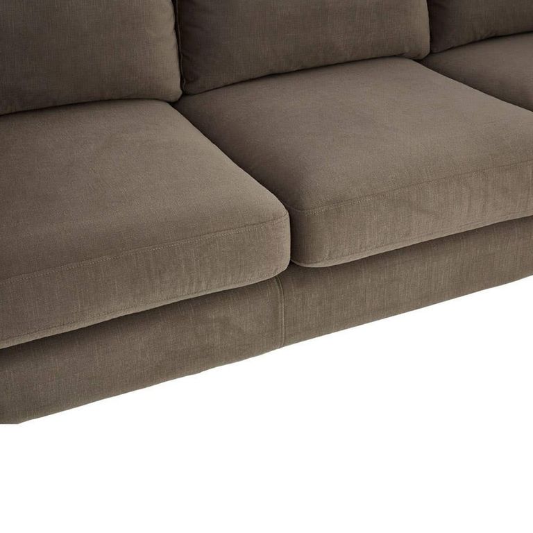 Freda Sofa - 3 Seater - Dark Grey Velvet Fabric