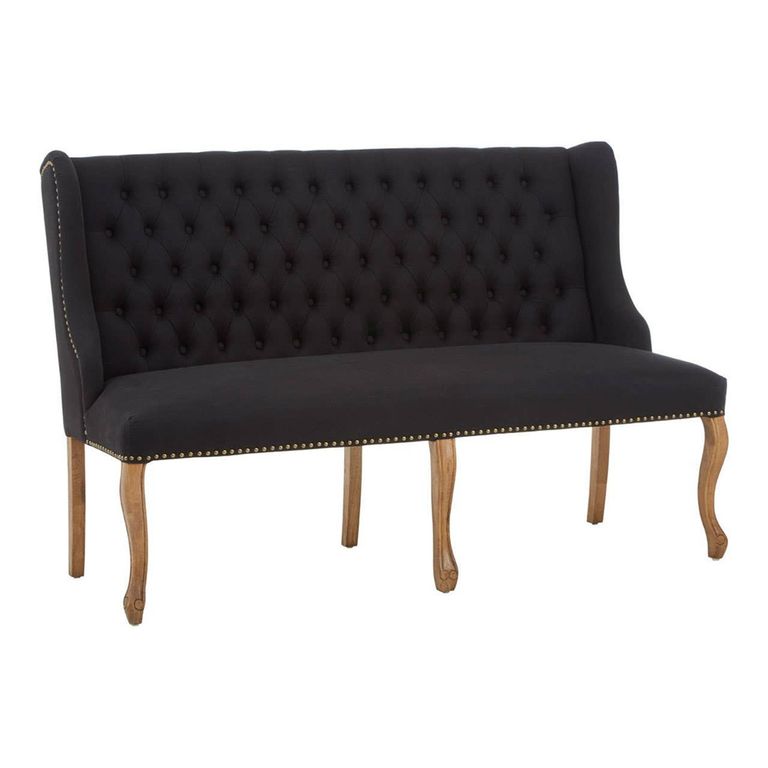 Harrison Sofa - 2 Seater - Black Fabric