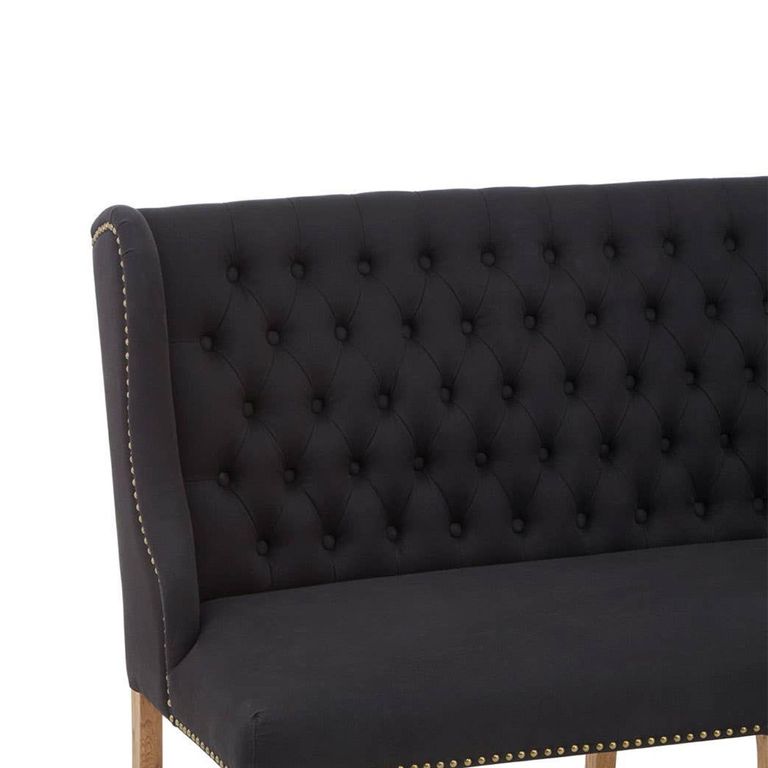 Harrison Sofa - 2 Seater - Black Fabric