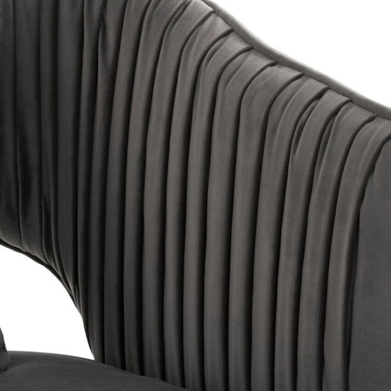 Hendricks Sofa - 2 Seater - Grey Velvet Fabric