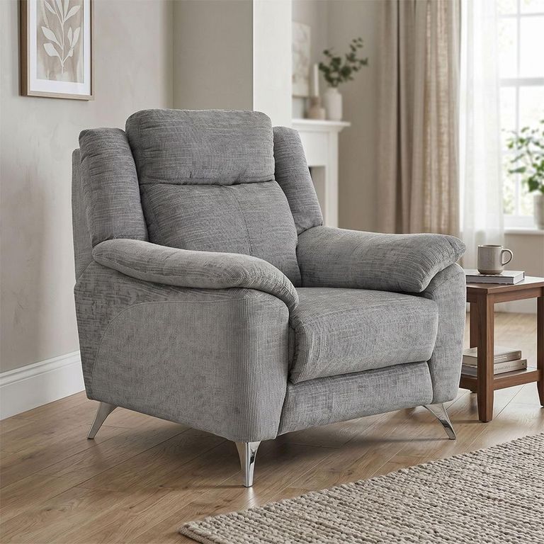 Monroe Armchair - Ash Grey - Fabric