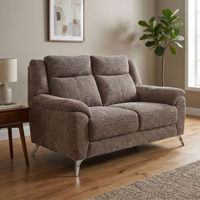Monroe Sofa - 2 Seater - Stone - Fabric