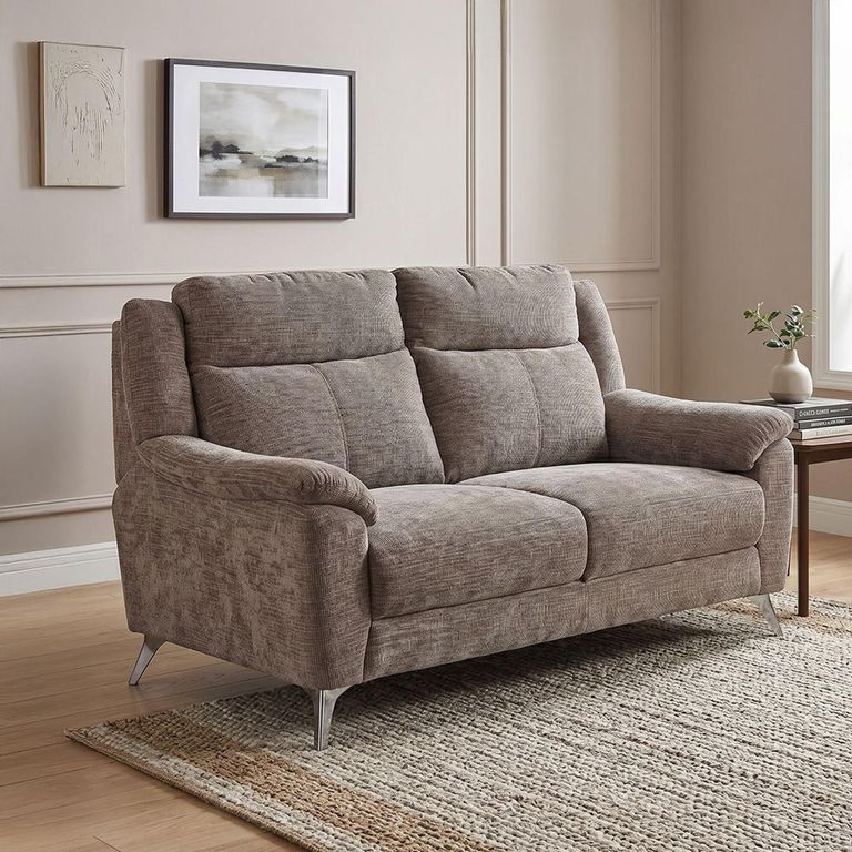 Monroe Sofa - 3 Seater - Stone - Fabric
