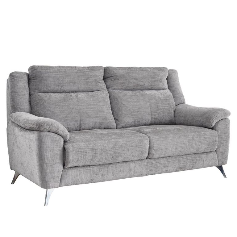 Monroe Sofa Suite - 3+1+1 Seater - Ash Grey - Fabric
